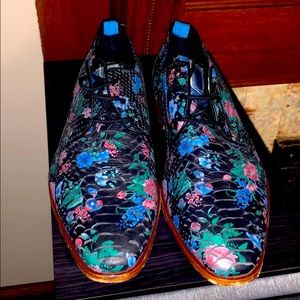 SACHA floral Oxford dress shoes